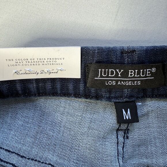 Judy Blue Pull On Shorts Medium Dolphin Hem Elastic High Waist Stretch JB150199 - Picture 10 of 13